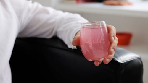 Close Up Video of a Person Holding Glass