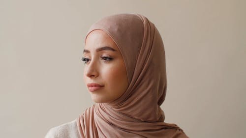 A Beautiful Woman Wearing Hijab