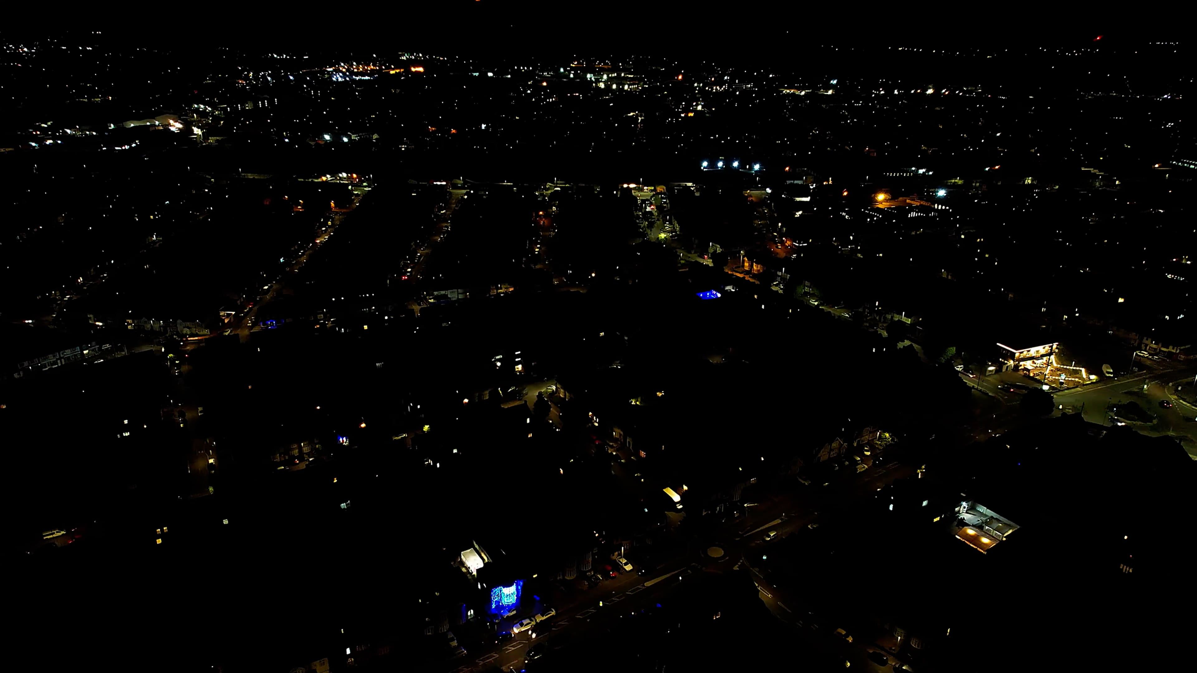 Aerial Footage of City at Night Free Stock Video Footage, Royalty-Free ...