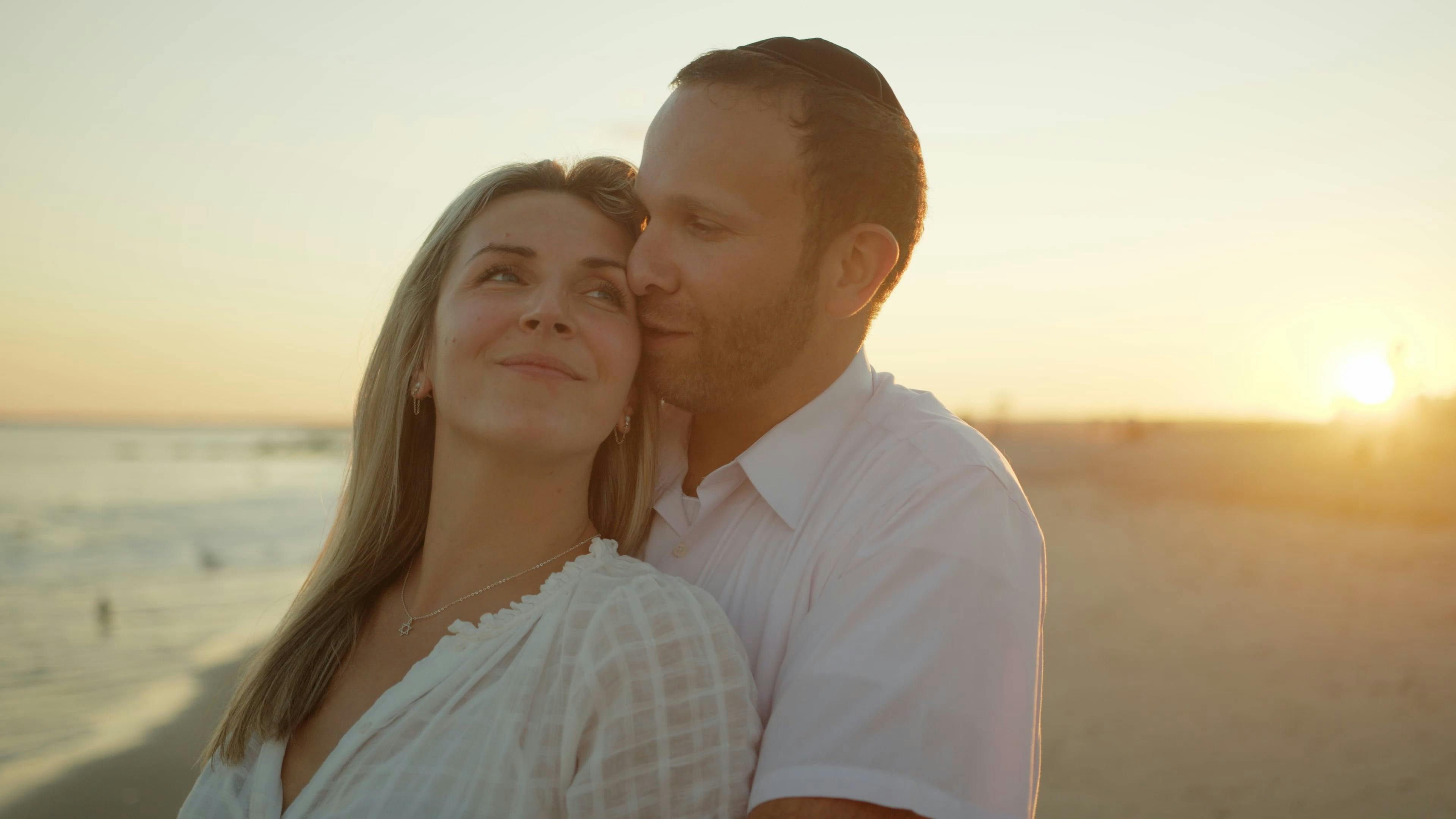 Man Hugging a Woman at the Beach Free Stock Video Footage, Royalty-Free ...