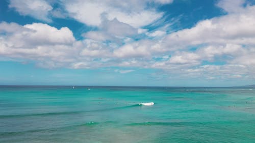 Sea Under Cloudy Skies