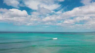 sea under cloudy skies