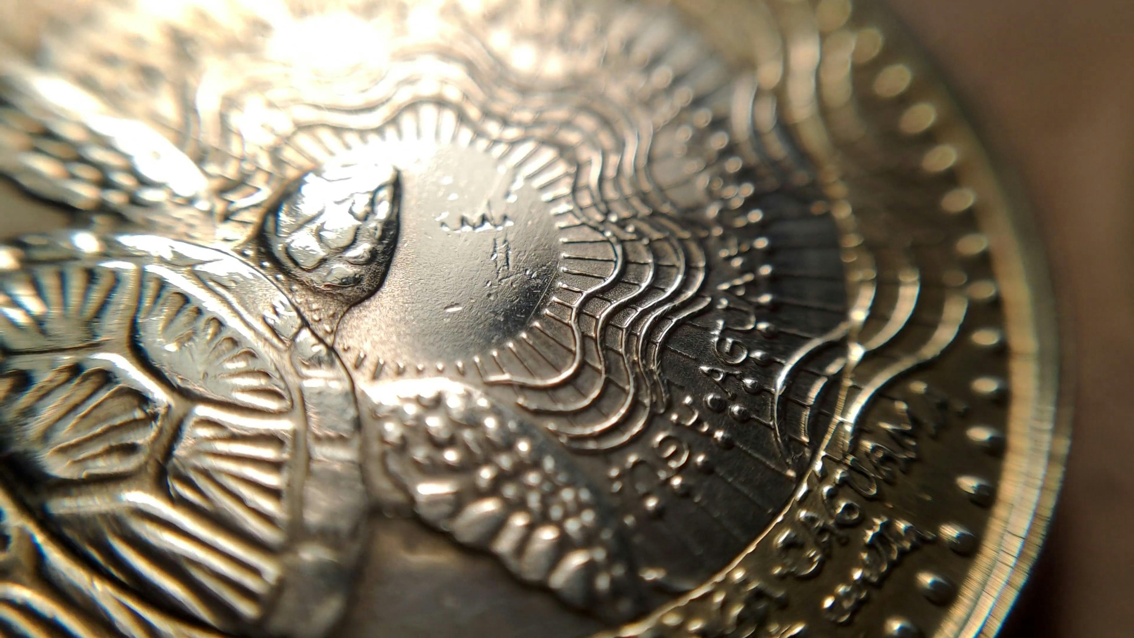 Extreme Close up of a Variety of Coins Free Stock Video Footage ...