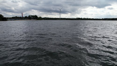 Drone Footage of a Wind Turbine