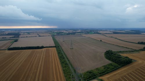 Drone Footage of Farm Fields