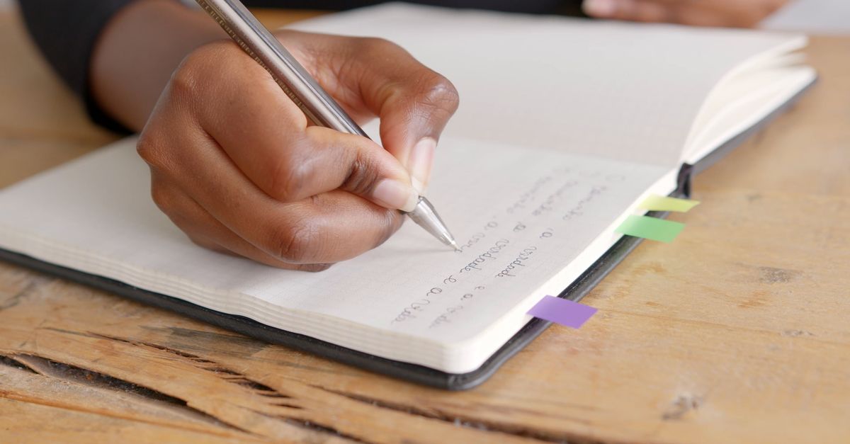 Write In The Notebook A Person Writing in the Notebook Free Stock Video Footage, Royalty-Free ...