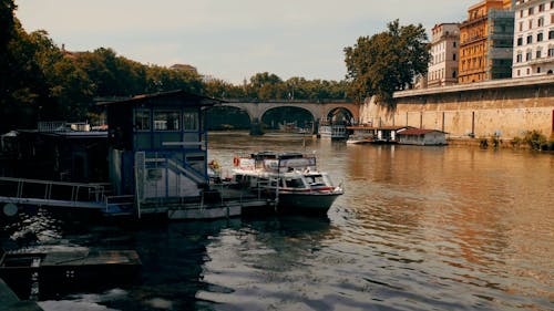 A Boat on the River