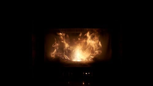 Close Up of a Fireplace