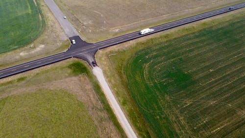 Drone Footage of an Intersection
