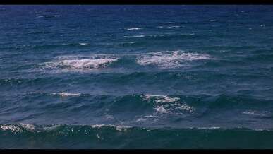 slow motion of waves in the sea