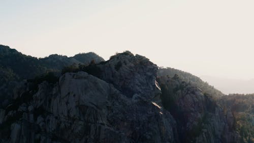 Arc Shot of a Natural Rock Formation