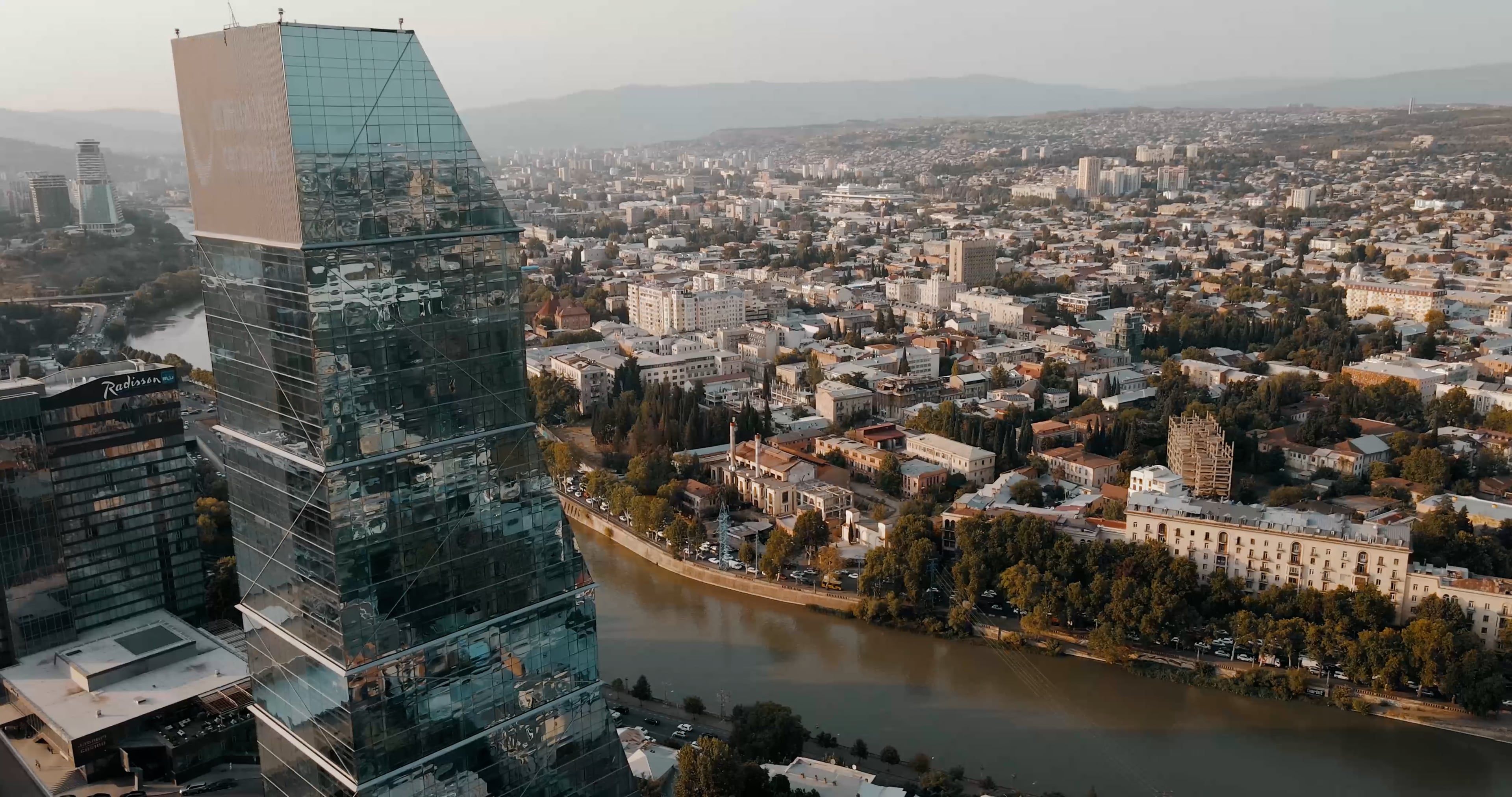 An Aerial Footage of a Bridge and a City Free Stock Video Footage ...