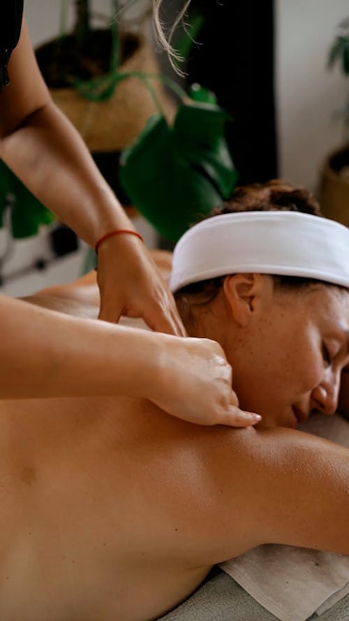 Woman Getting a Back Massage