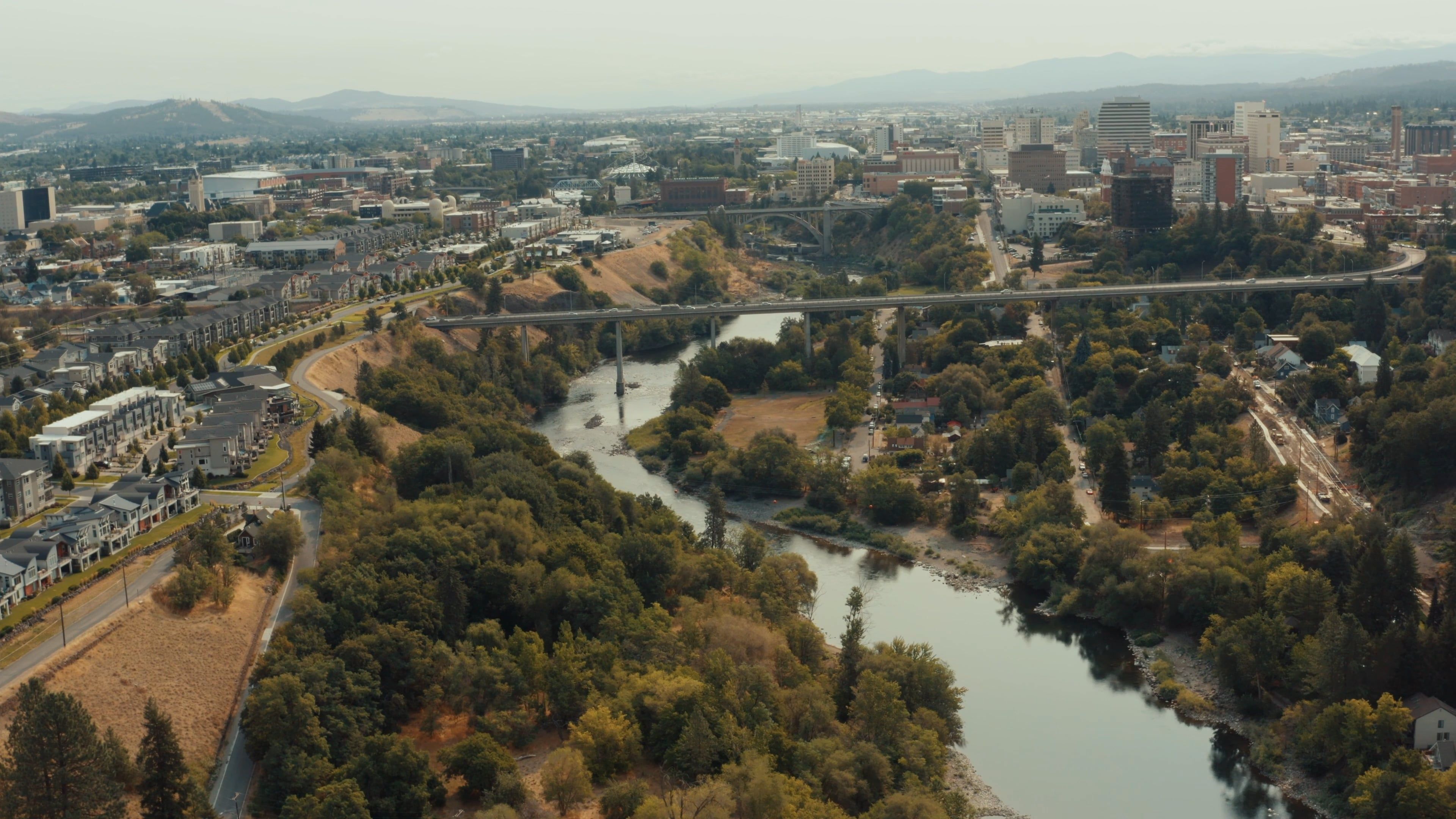 A Drone Footage of a City Free Stock Video Footage, Royalty-Free 4K ...