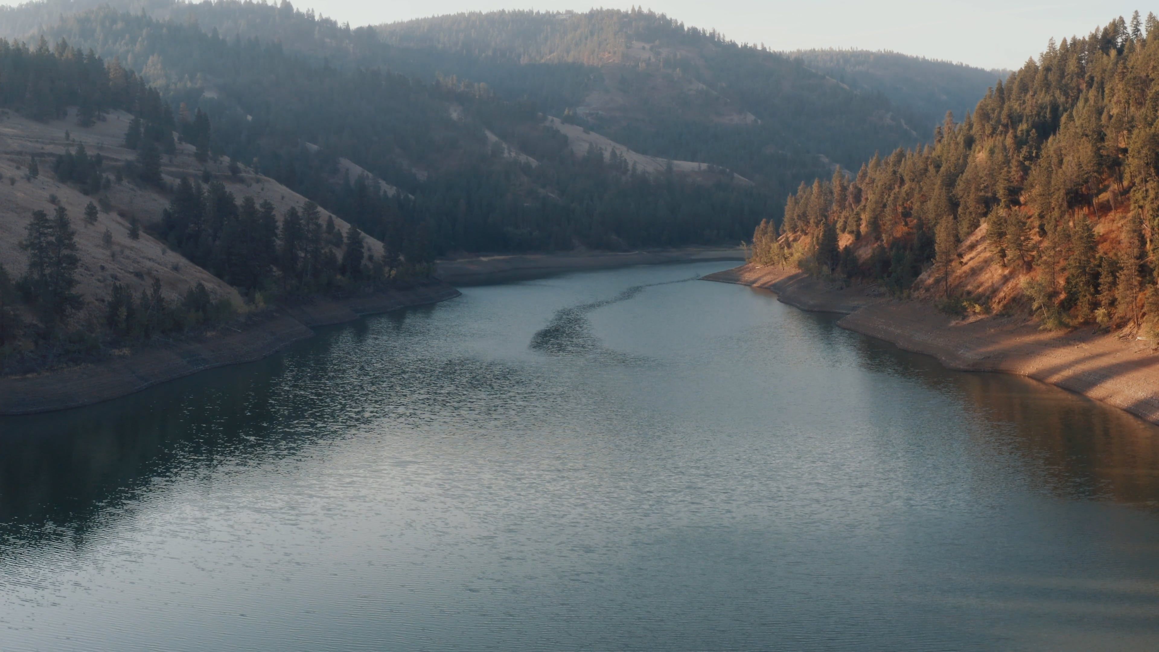Drone Footage of Mountains and a River Free Stock Video Footage ...