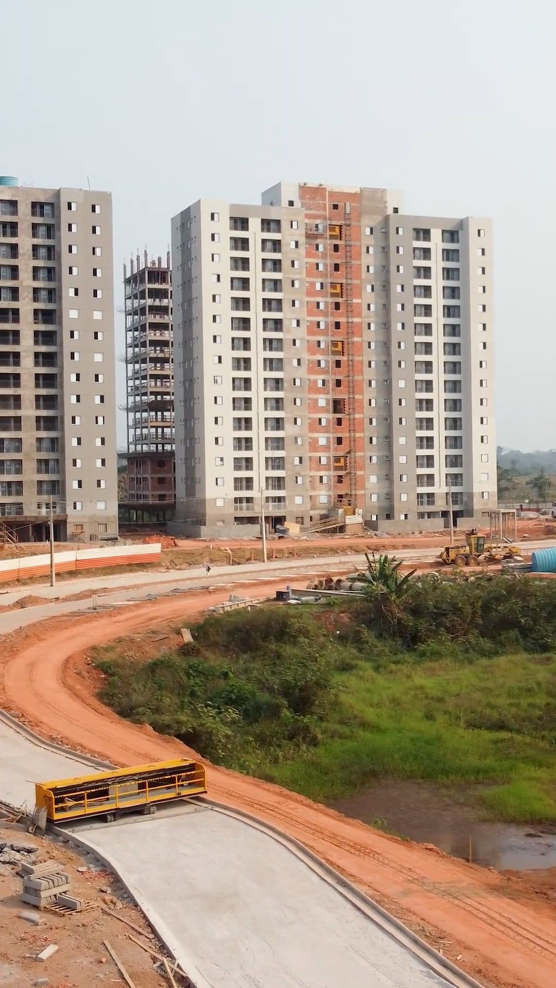 Drone Footage Of a Construction Site Free Stock Video Footage, Royalty ...