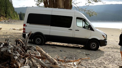 Couple Entering their Campervan