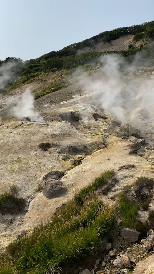 Steam Coming Out From the Ground