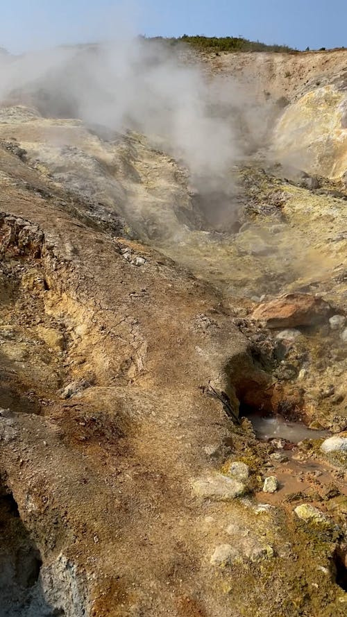 Video of a Smoking Active Mountain