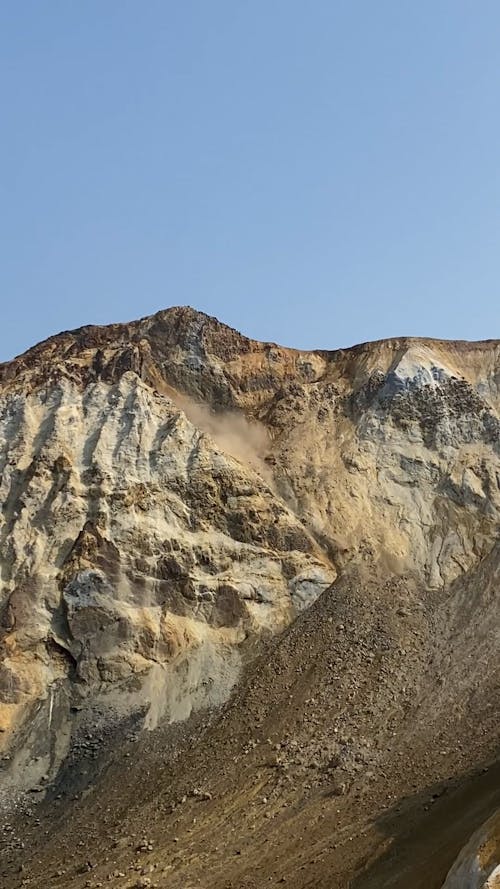 Landslide in a Mountain