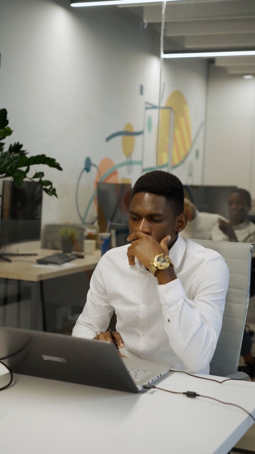 A Man Using his Laptop at an Office Free Stock Video Footage, Royalty ...