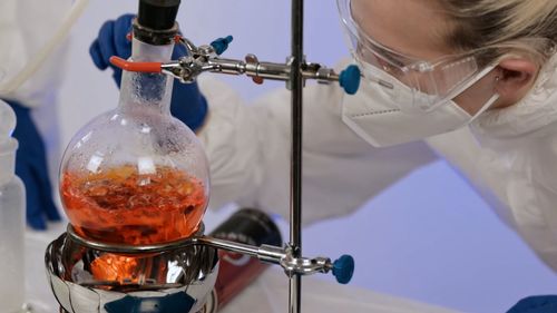 Lab Test Boiling A Boiling Chemical in the Laboratory Free Stock Video Footage, Royalty ...