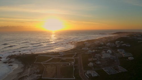 Aerial Footage Of the Sunset