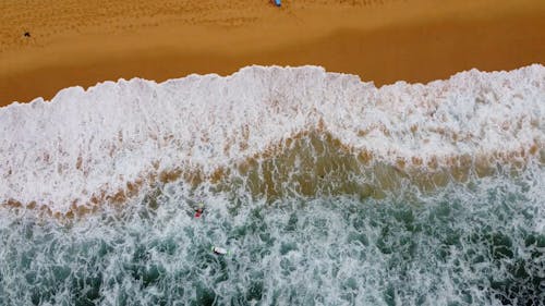 Waves Crashing on the Shore 