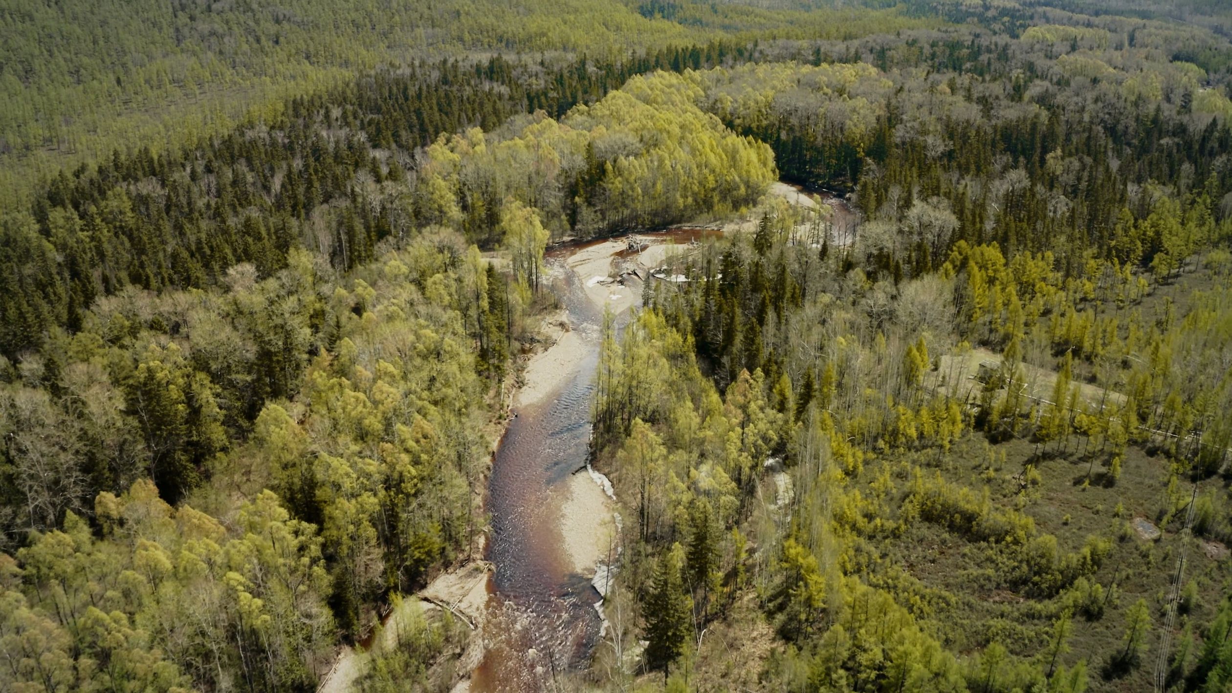 Aerial Footage of a River Free Stock Video Footage, Royalty-Free 4K ...
