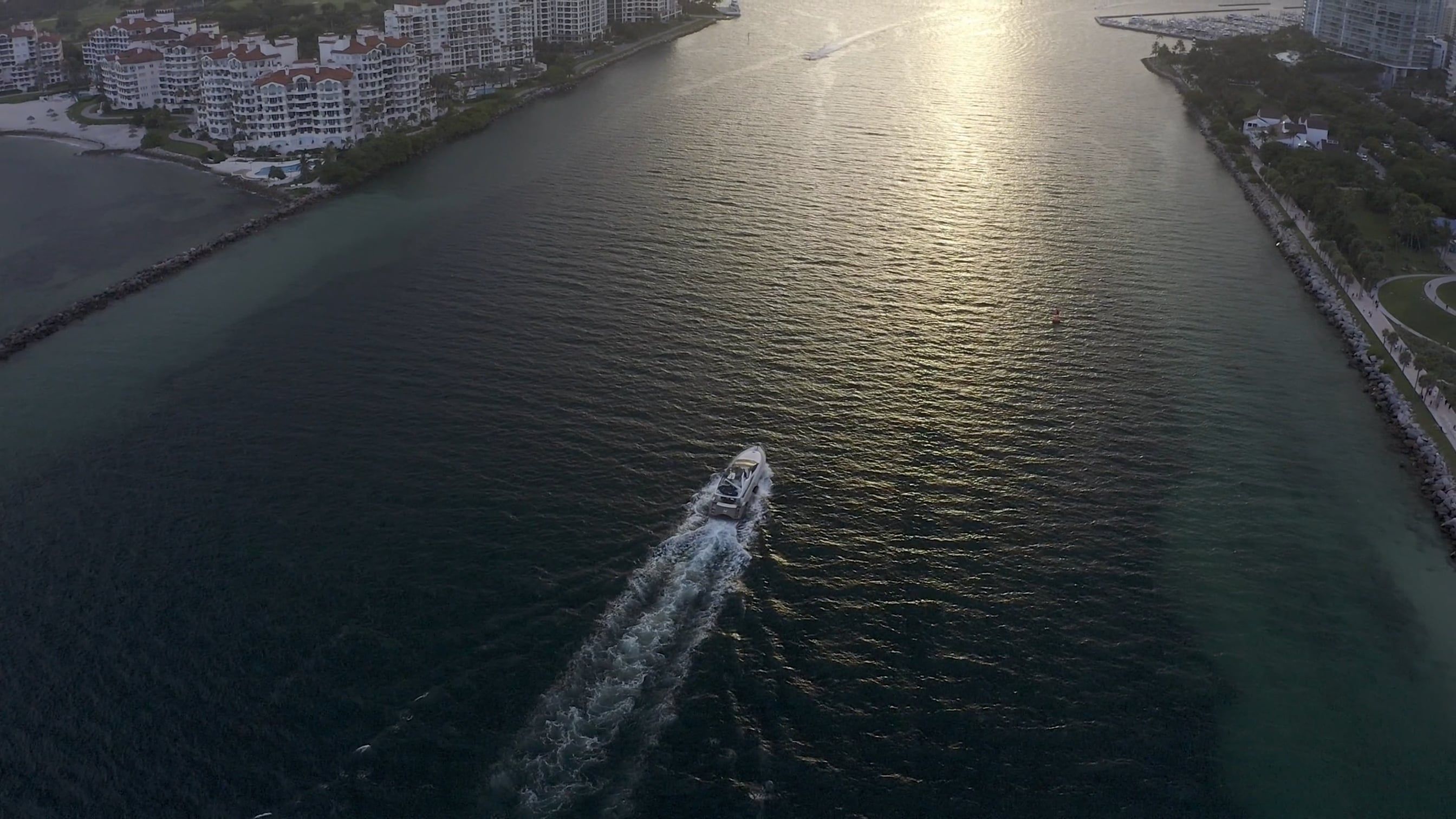 Aerial Footage of Boat on the River Free Stock Video Footage, Royalty ...