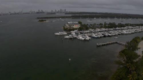 Aerial Footage of a Marina