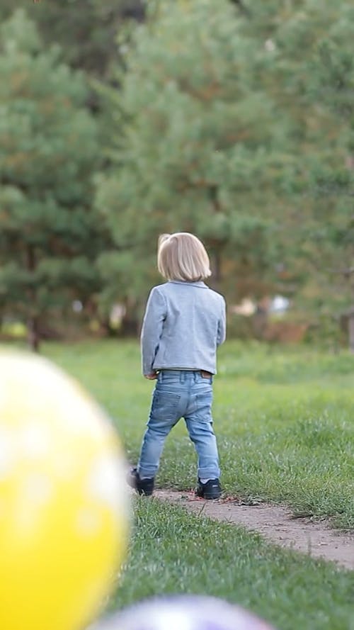 Kid Walking at the Park