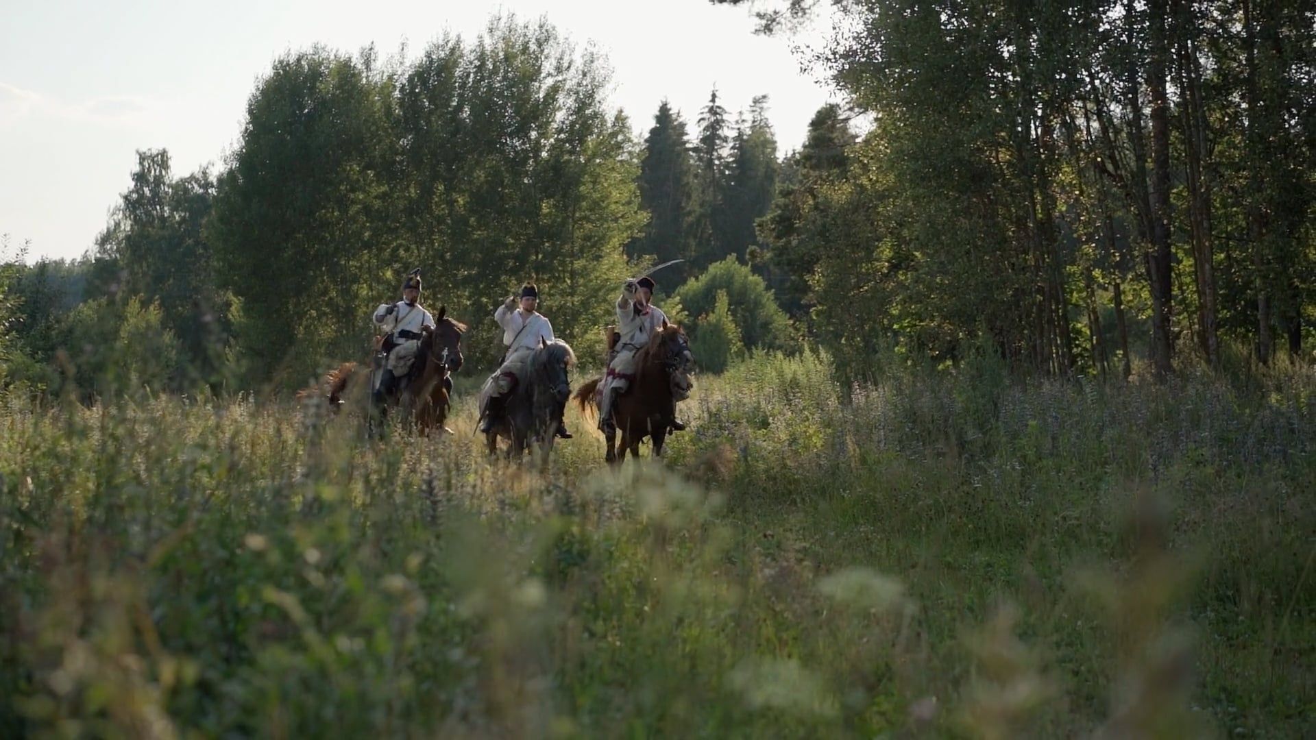 Soldiers Riding Horseback with Drawn Swords Free Stock Video Footage ...