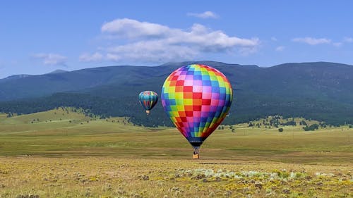 Video of Hot Air Balloons Outdoors