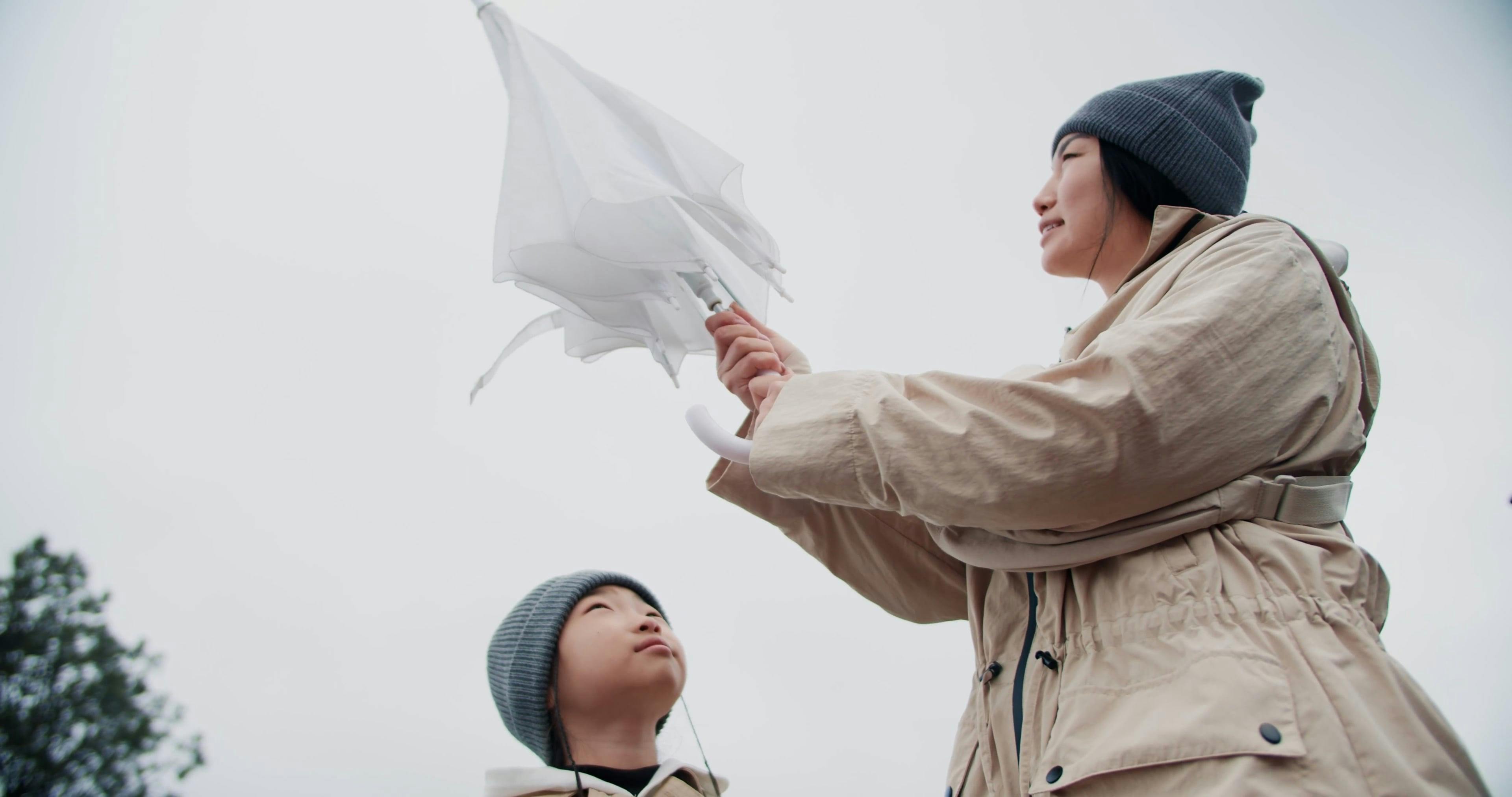 Girl Opening Her Umbrella Videos, Download The BEST Free 4k Stock Video