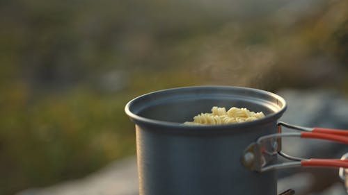 video of Cooking Pot With Noodles 
