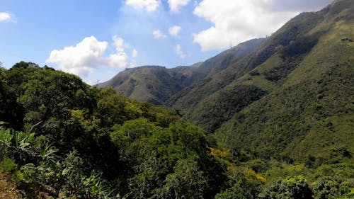 A Scenic View of a Mountain Range 