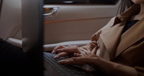 A Business Woman using Laptop