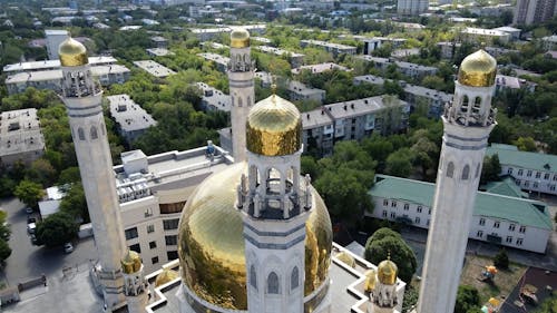 Aerial Shot of a Mosque