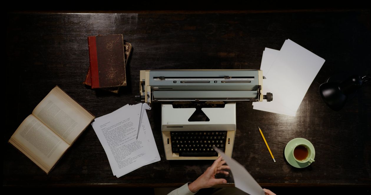 Video Using Typewriter A Person Using a Vintage Typewriter Free Stock Video Footage, Royalty ...