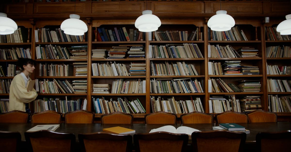 Students Studying Inside the Library Free Stock Video Footage, Royalty ...