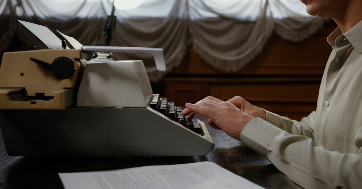 Someone Using Typewriter A Person Using a Typewriter Free Stock Video Footage, Royalty-Free 4K ...