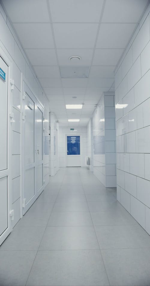 A White Hallway at the Laboratory