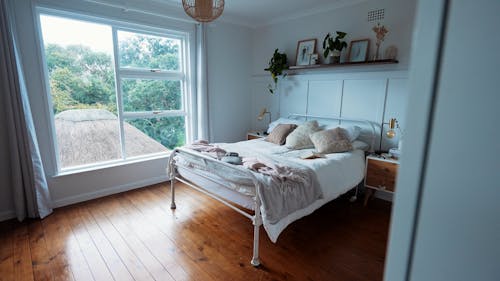 Cozy Bed in a Bedroom