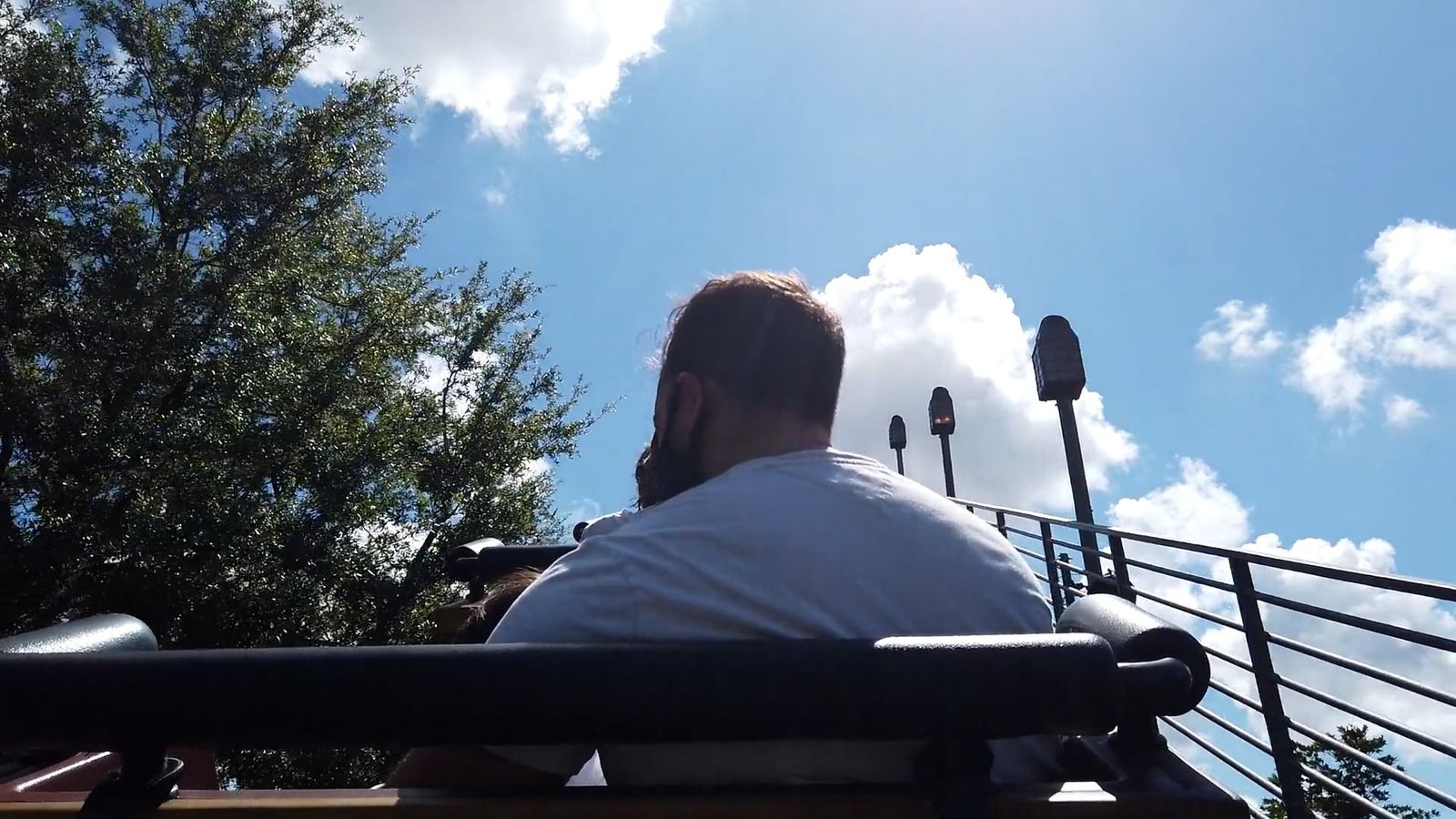 A Free Fall Amusement Ride In An Amusement Park Free Stock Video ...