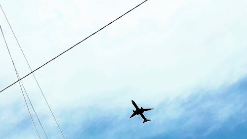 An Airplane Flying in the Sky