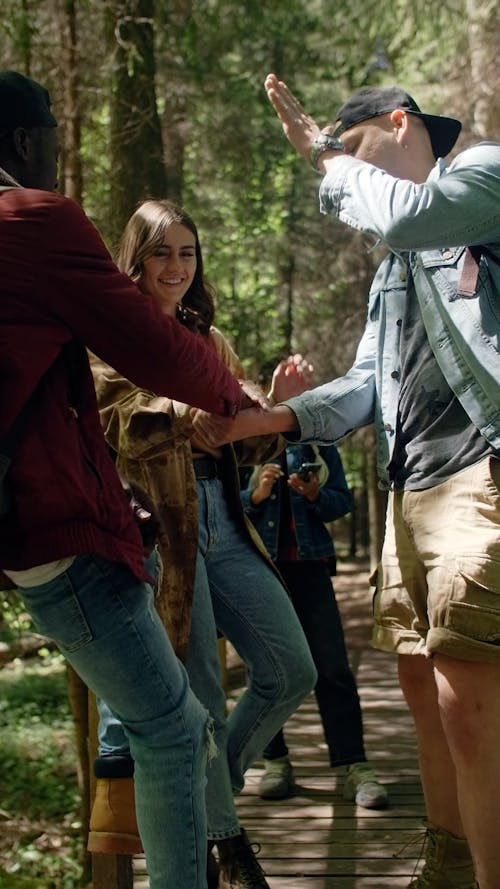 Friends Putting Their Hands Together