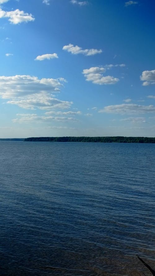 Aerial View of the Water in the Seaa