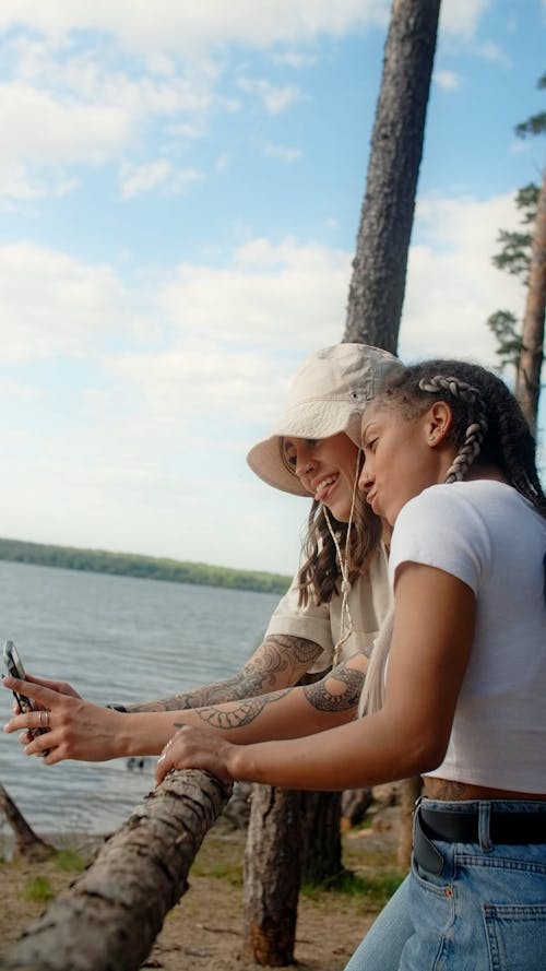 Women Taking Selfie Together