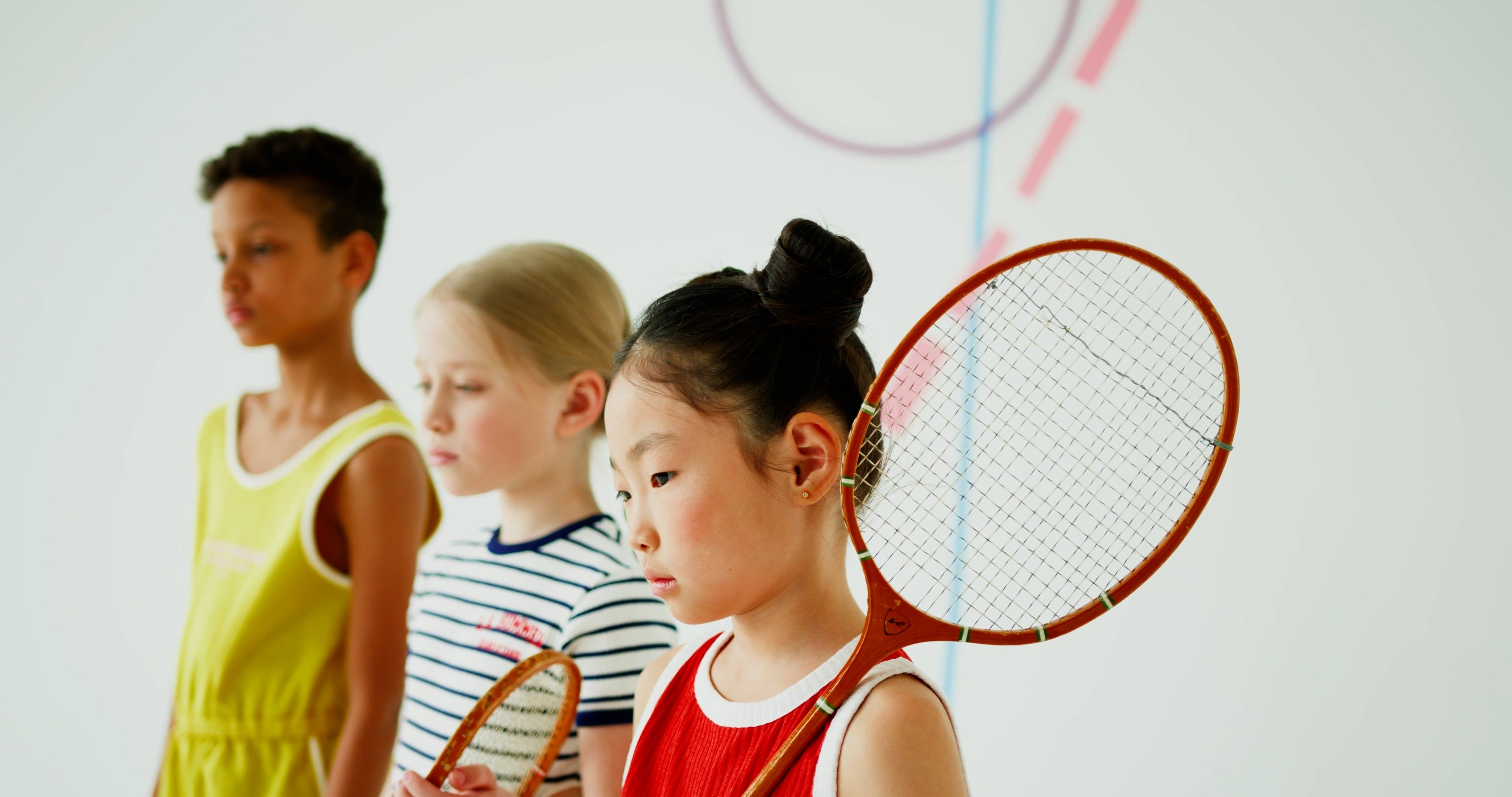 Children Holding Tennis Rackets Free Stock Video Footage, Royalty-Free ...